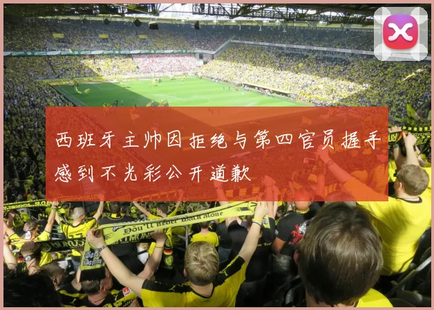 西班牙主帅因拒绝与第四官员握手感到不光彩公开道歉